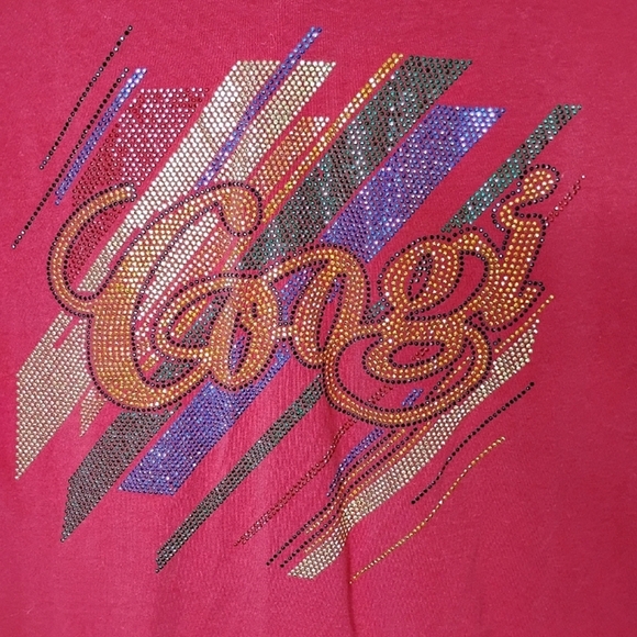 COOGI Y2K Graphic Tee 2X Women’s Beaded Logo Hip Hop Vintage - Picture 2 of 7